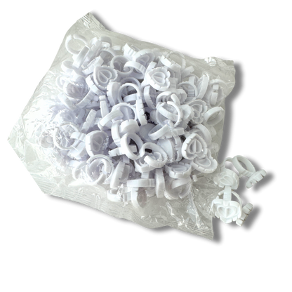 100pc Divided Heart glue rings